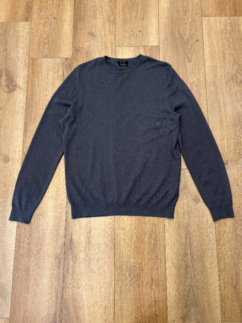 🌟 MASSIMO DUTTI 🌟 MEN'S WOOL CASHMERE CREW NECK SWEATER GRAY SZ M